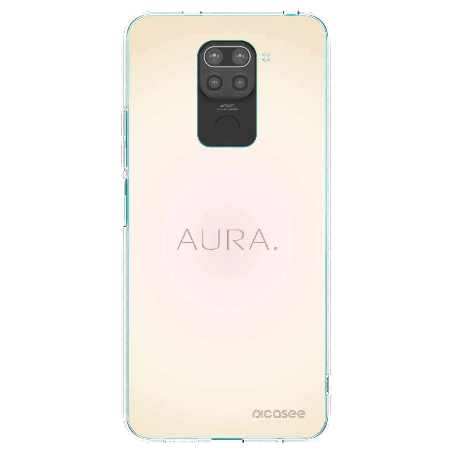 Picasee silikonový černý obal pro Xiaomi Redmi Note 9 - Aura