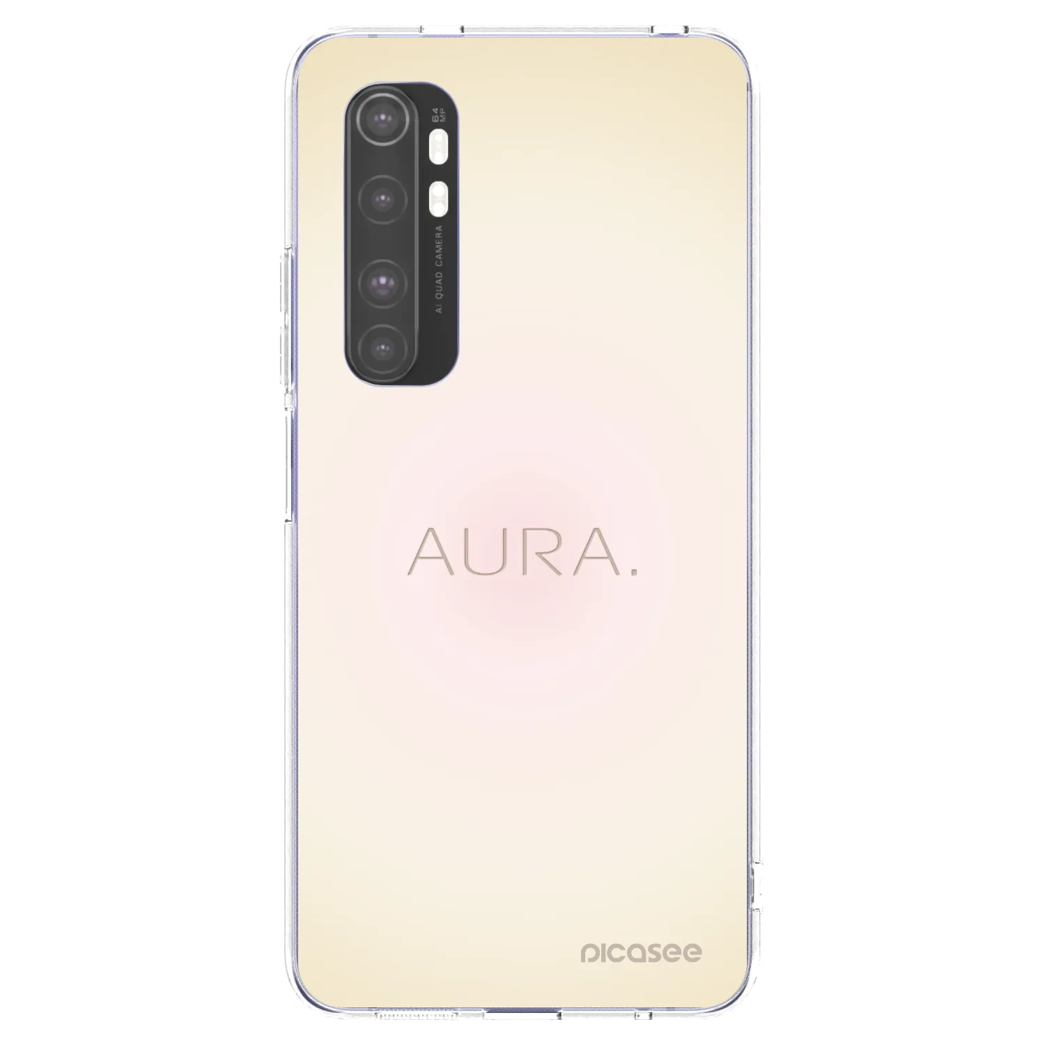 Picasee silikonový průhledný obal pro Xiaomi Mi Note 10 Lite - Aura