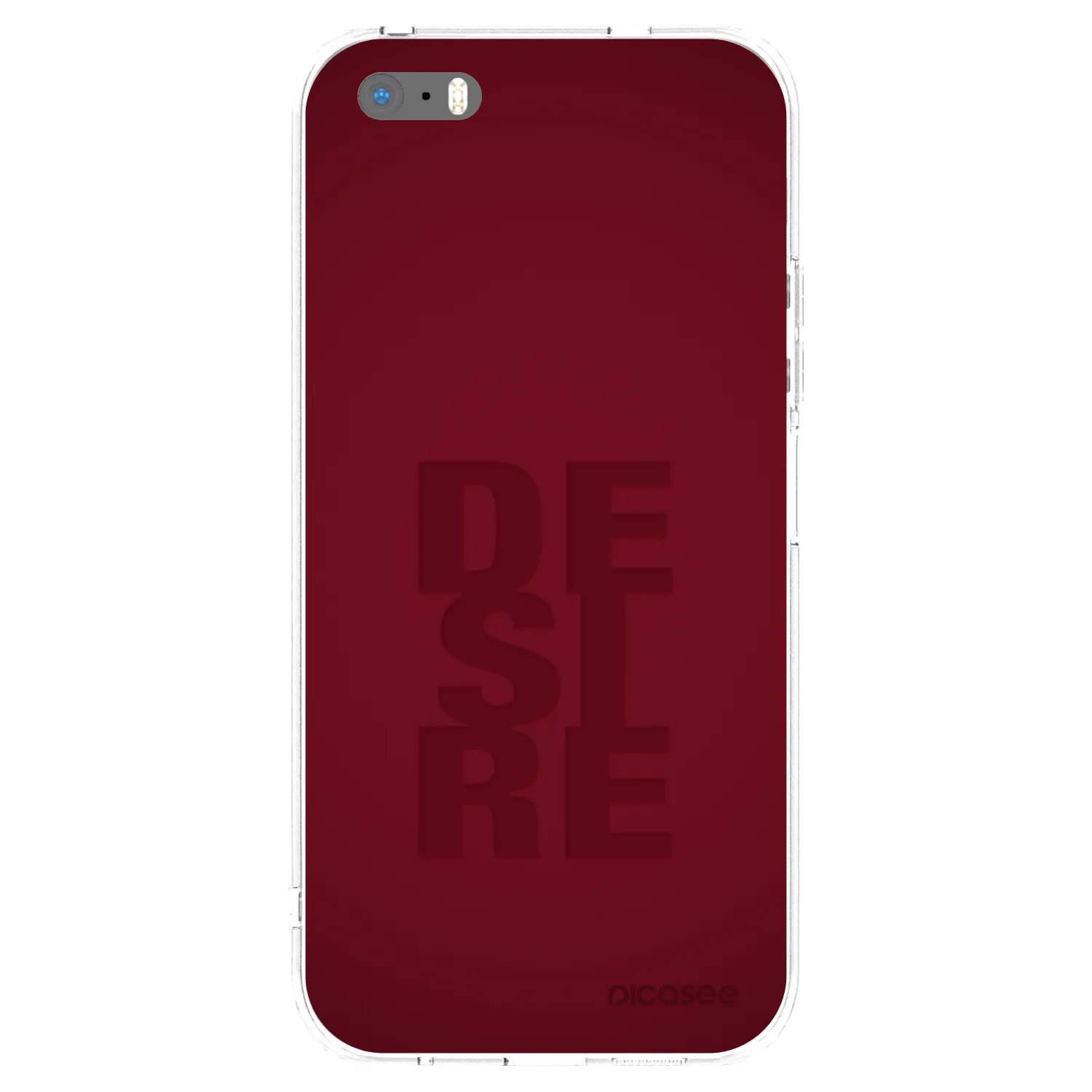 Picasee silikonový průhledný obal pro Apple iPhone 5/5S/SE - Desire