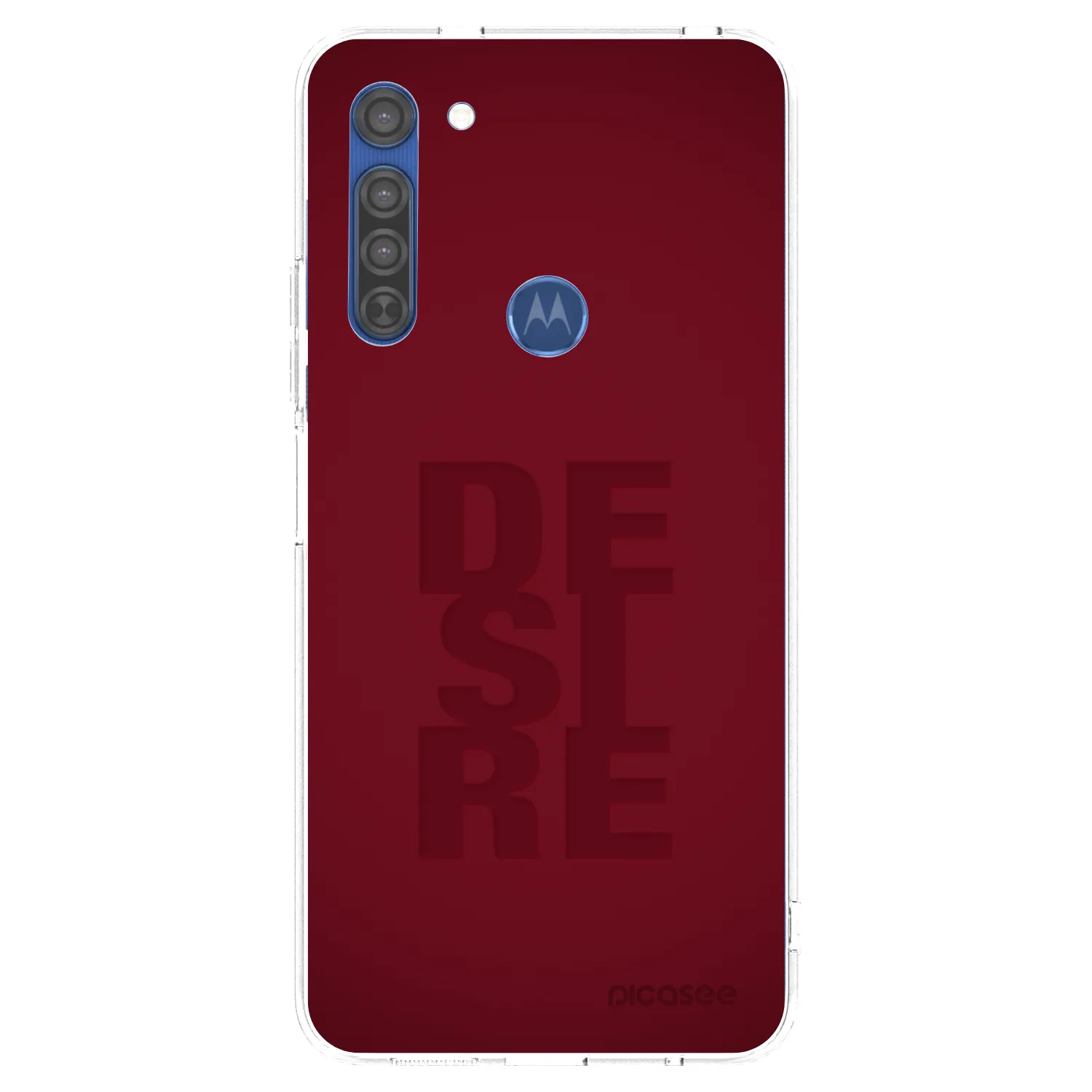 Picasee silikonový průhledný obal pro Motorola Moto G8 - Desire