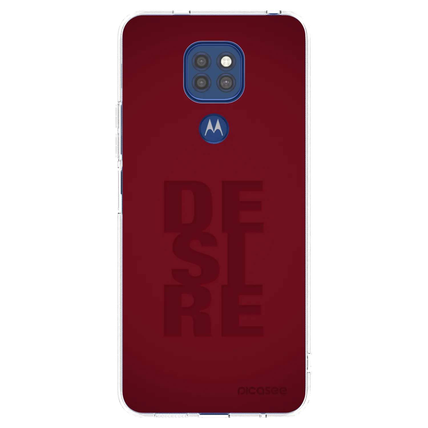 Picasee silikonový průhledný obal pro Motorola Moto G9 Play - Desire