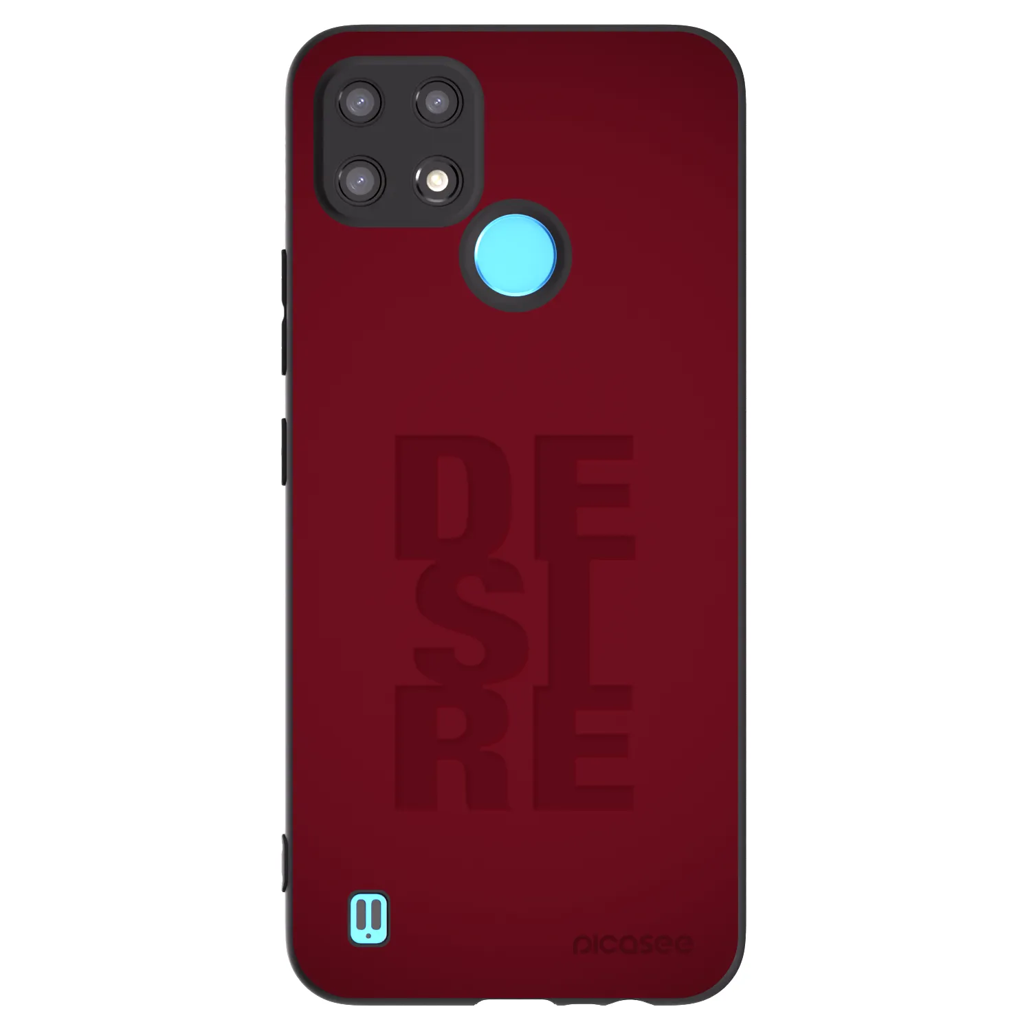 Picasee silikonový černý obal pro Realme C21 - Desire