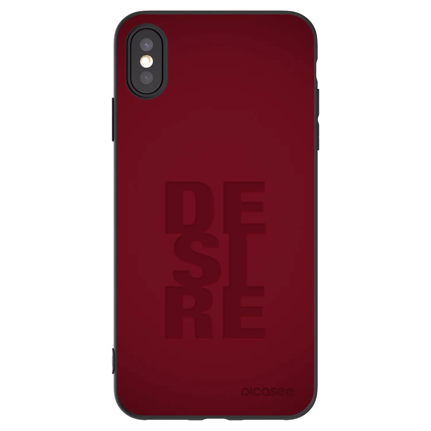 Picasee silikonový černý obal pro Apple iPhone XS Max - Desire