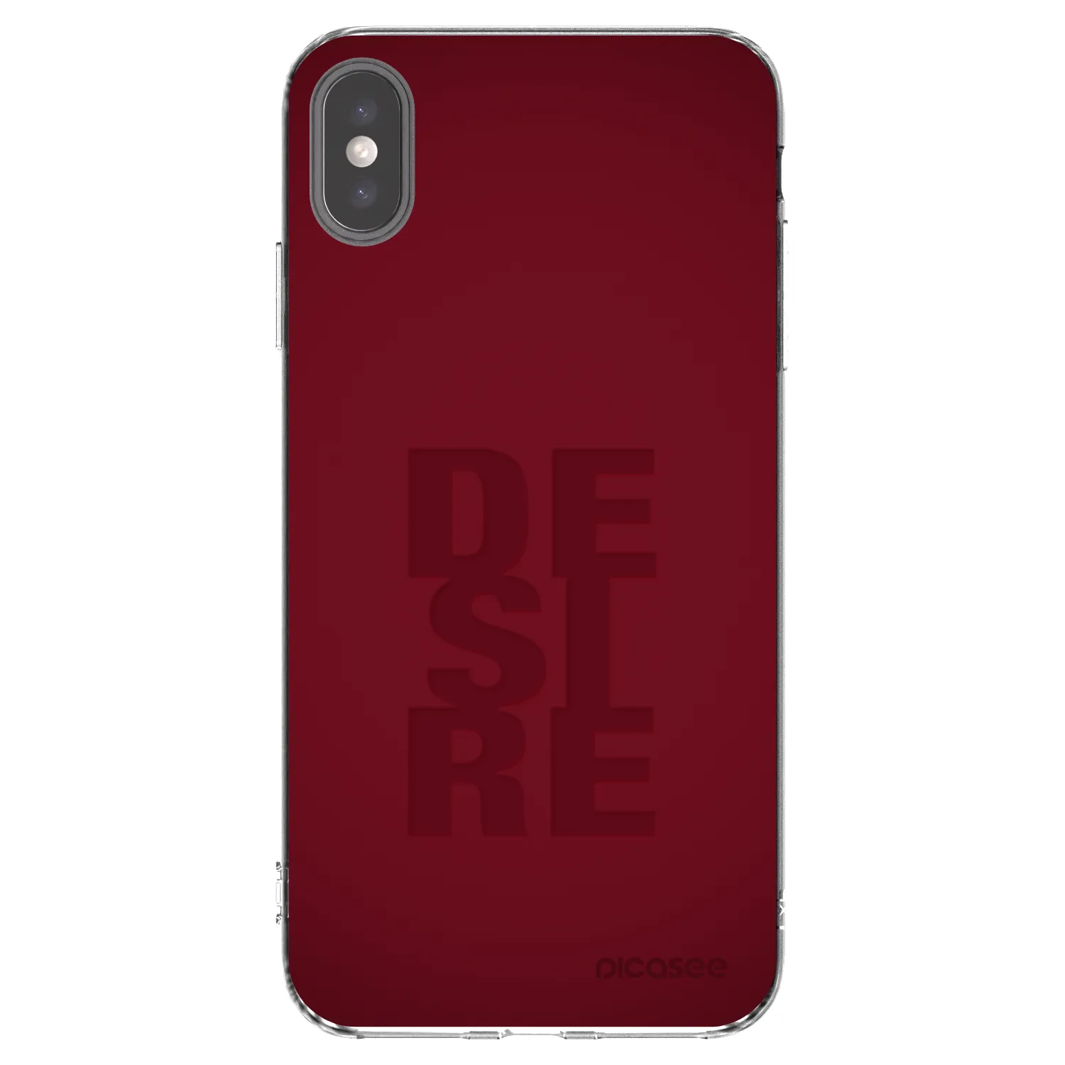Picasee silikonový průhledný obal pro Apple iPhone XS Max - Desire
