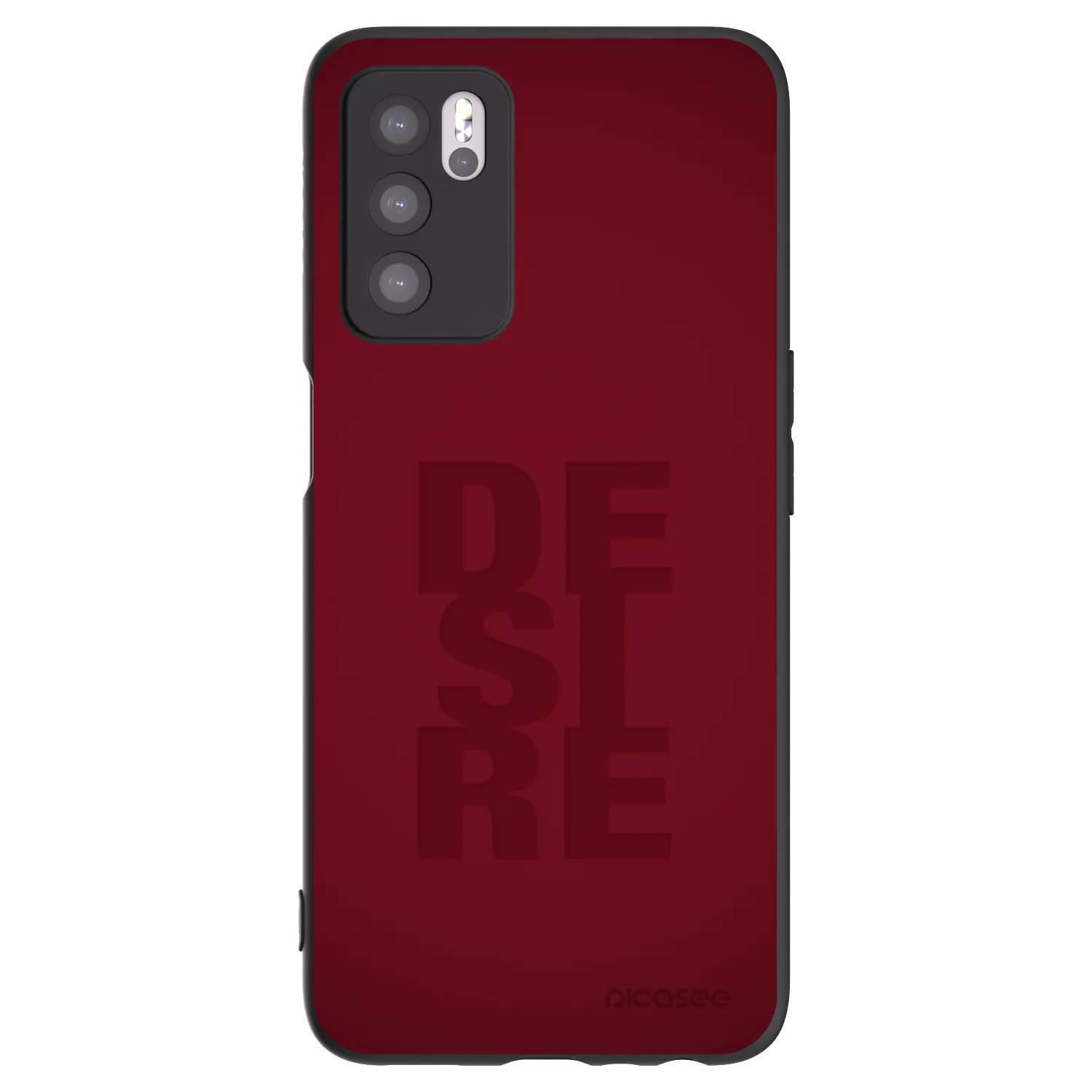 Picasee silikonový černý obal pro OPPO A16s - Desire