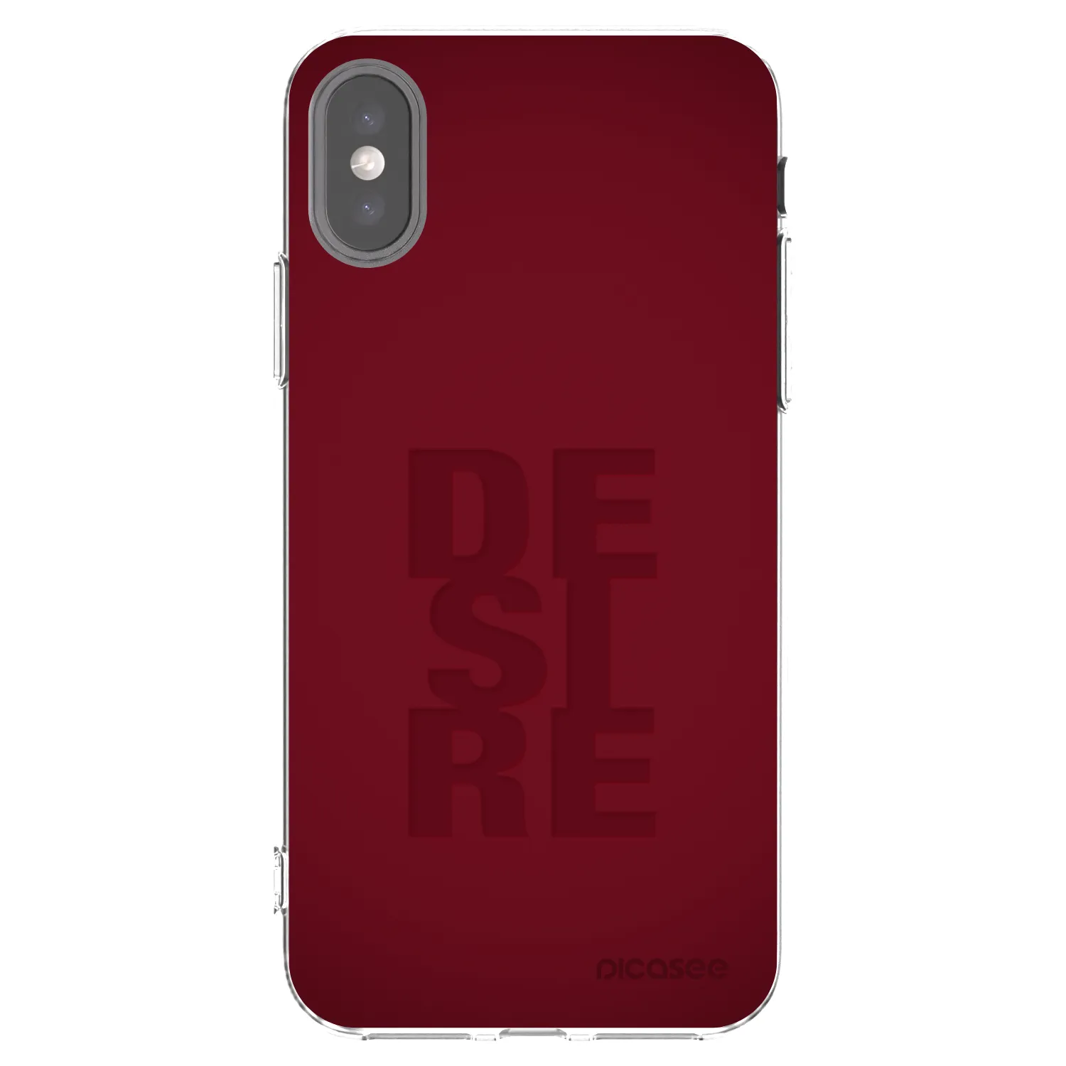 Picasee silikonový průhledný obal pro Apple iPhone X/XS - Desire