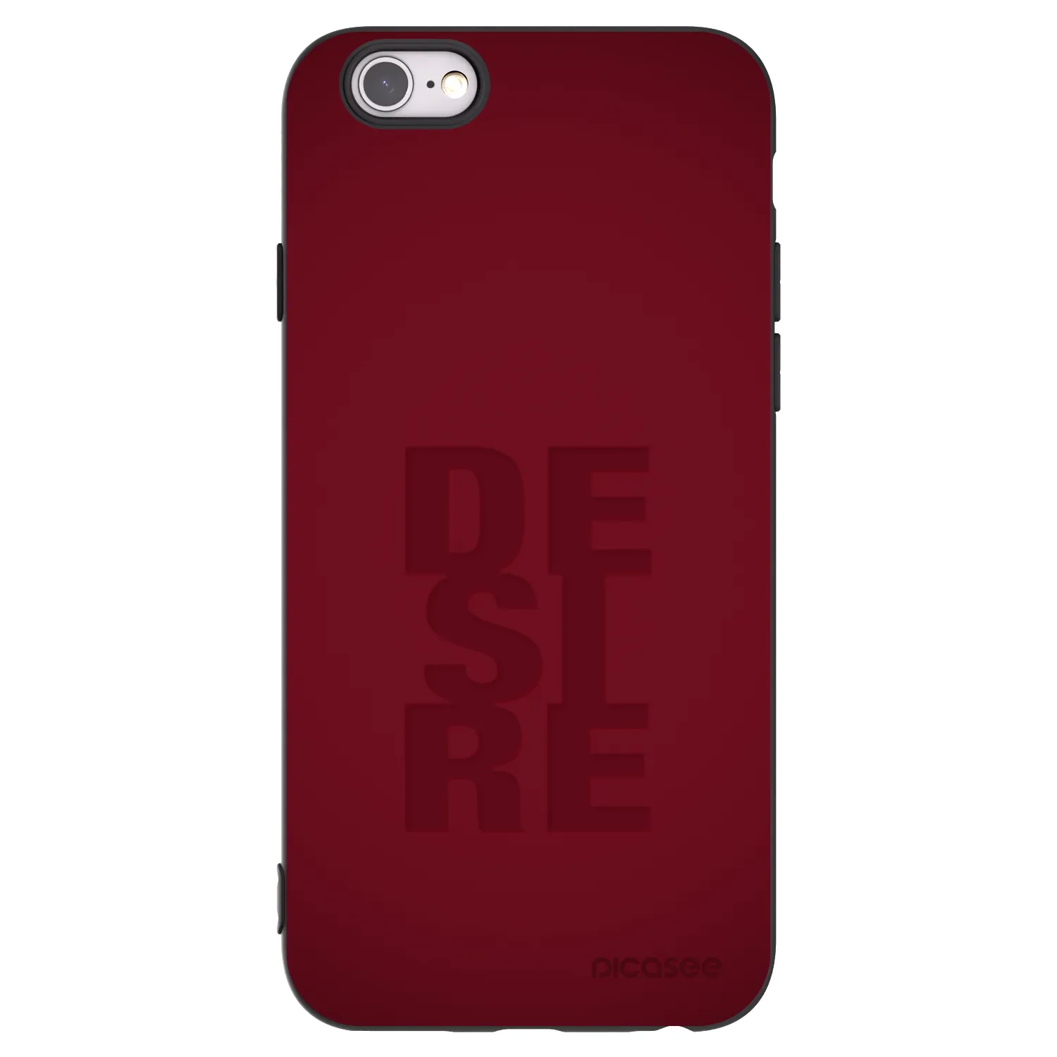 Picasee silikonový černý obal pro Apple iPhone 6/6S - Desire