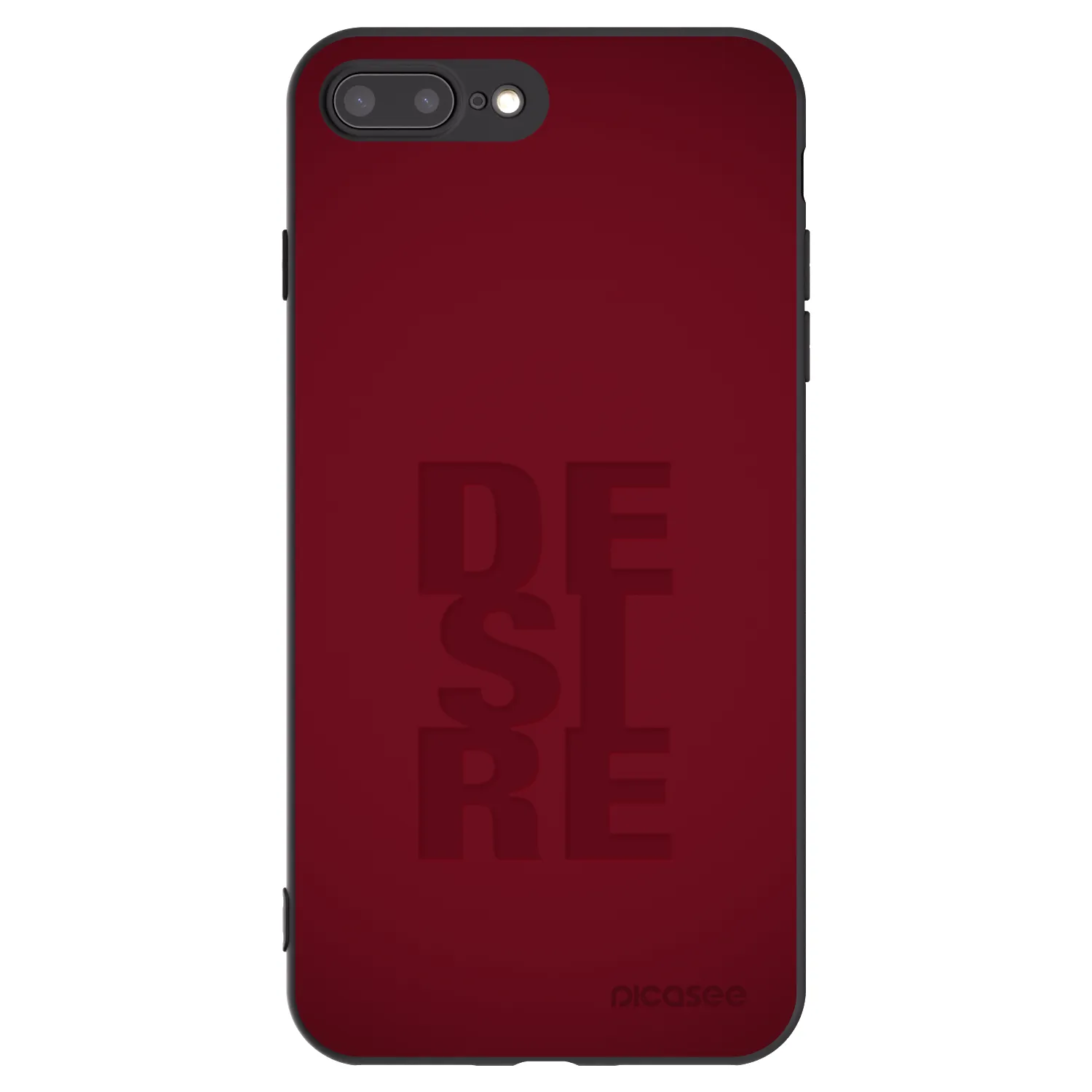 Picasee silikonový černý obal pro Apple iPhone 8 Plus - Desire
