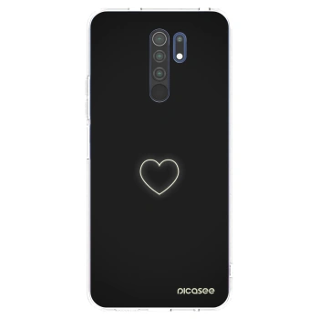 Picasee silikonový průhledný obal pro Xiaomi Redmi 9 - Heart