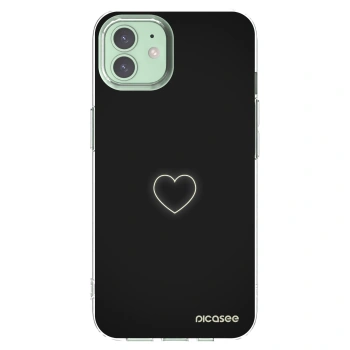 Picasee silikonový průhledný obal pro Apple iPhone 12 - Heart