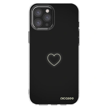 Picasee silikonový průhledný obal pro Apple iPhone 12 Pro Max - Heart