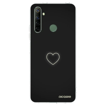 Picasee silikonový průhledný obal pro Realme 6i - Heart