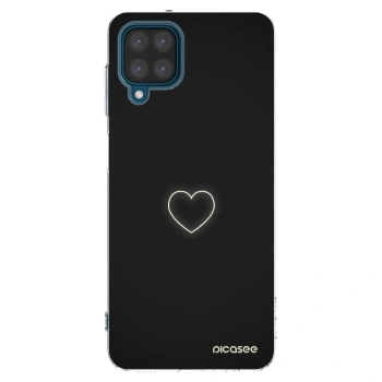 Picasee silikonový průhledný obal pro Samsung Galaxy A12 A125F - Heart