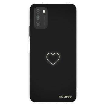 Picasee silikonový průhledný obal pro Xiaomi Poco M3 - Heart