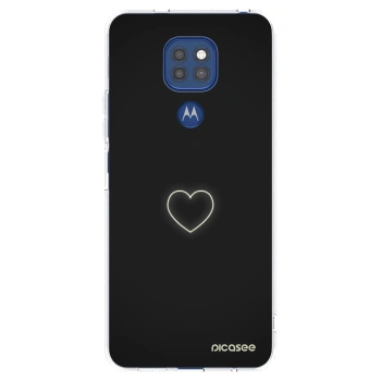 Picasee silikonový průhledný obal pro Motorola Moto G9 Play - Heart