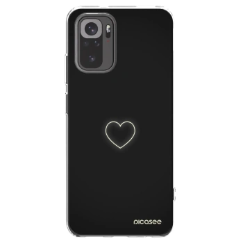 Picasee silikonový průhledný obal pro Xiaomi Redmi Note 10 - Heart