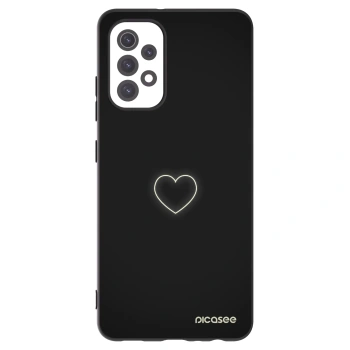 Picasee silikonový černý obal pro Samsung Galaxy A32 5G A326B - Heart