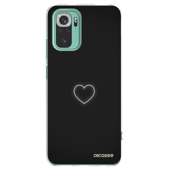 Picasee silikonový průhledný obal pro Xiaomi Redmi Note 10 Pro - Heart