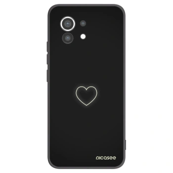 Picasee silikonový černý obal pro Xiaomi Mi 11 - Heart