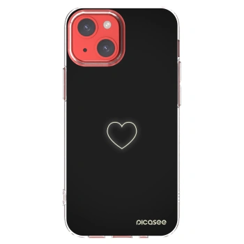 Picasee silikonový průhledný obal pro Apple iPhone 13 mini - Heart