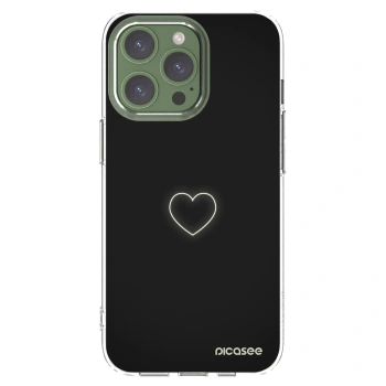 Picasee silikonový průhledný obal pro Apple iPhone 13 Pro - Heart
