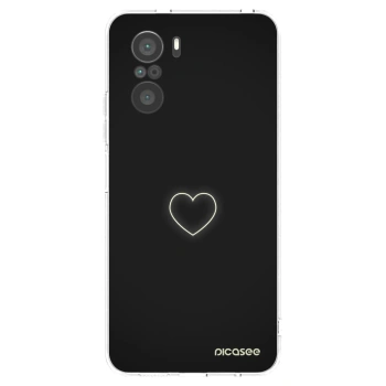 Picasee silikonový průhledný obal pro Xiaomi Poco F3 - Heart