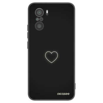 Picasee silikonový černý obal pro Xiaomi Poco F3 - Heart