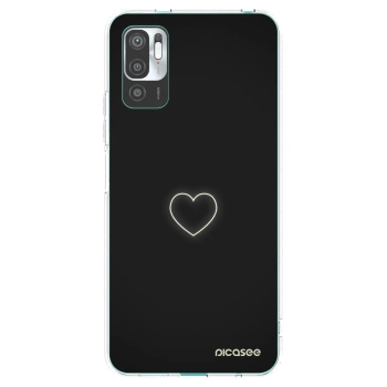 Picasee silikonový průhledný obal pro Xiaomi Redmi Note 10 5G - Heart