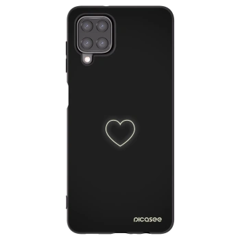 Picasee silikonový černý obal pro Samsung Galaxy M12 M127F - Heart