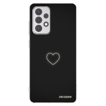 Picasee silikonový průhledný obal pro Samsung Galaxy A52s 5G A528B - Heart
