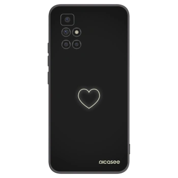Picasee silikonový černý obal pro Xiaomi Redmi 10 - Heart