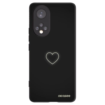 Picasee silikonový černý obal pro Honor 50 5G - Heart
