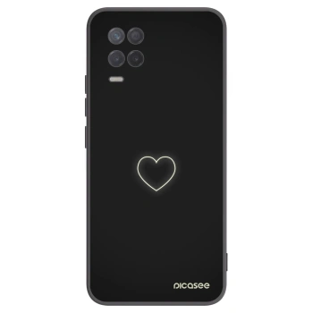 Picasee silikonový černý obal pro Realme 8 5G - Heart