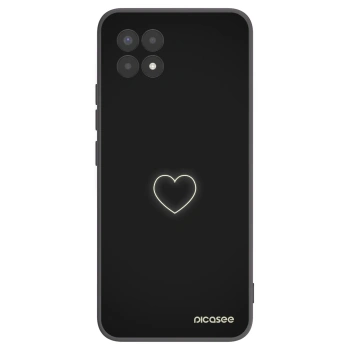 Picasee silikonový černý obal pro Realme 8i - Heart