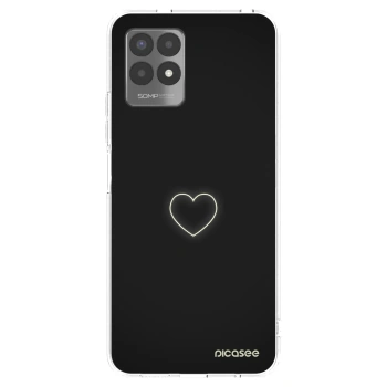 Picasee silikonový průhledný obal pro Realme 8i - Heart