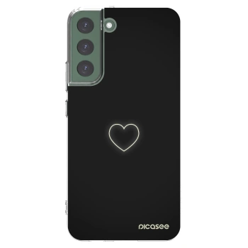 Picasee silikonový průhledný obal pro Samsung Galaxy S22+ 5G - Heart
