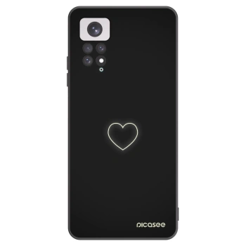 Picasee silikonový černý obal pro Xiaomi Redmi Note 11 - Heart