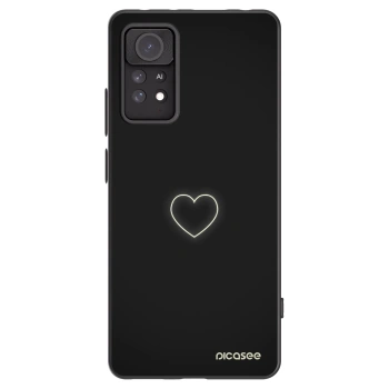 Picasee silikonový černý obal pro Xiaomi Redmi Note 11 Pro - Heart