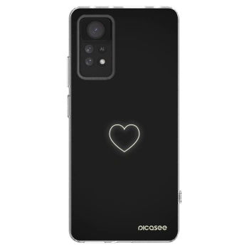Picasee silikonový průhledný obal pro Xiaomi Redmi Note 11 Pro - Heart