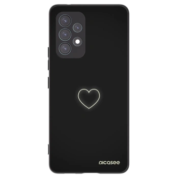 Picasee silikonový černý obal pro Samsung Galaxy A53 5G A536 - Heart