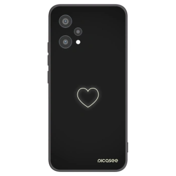 Picasee silikonový černý obal pro Realme 9 Pro 5G - Heart