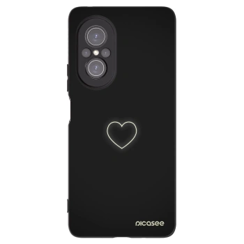 Picasee silikonový černý obal pro Huawei Nova 9 SE - Heart
