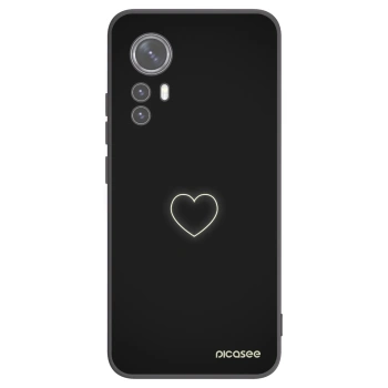 Picasee silikonový černý obal pro Xiaomi 12 - Heart