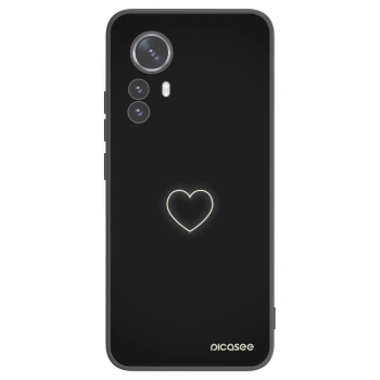 Picasee silikonový černý obal pro Xiaomi 12 Pro - Heart