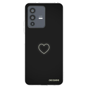 Picasee silikonový průhledný obal pro Vivo V23 5G - Heart