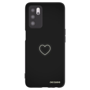Picasee silikonový černý obal pro OPPO A16s - Heart