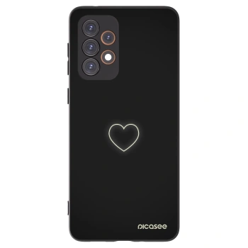 Picasee silikonový černý obal pro Samsung Galaxy A33 5G A336 - Heart