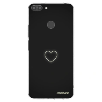 Picasee silikonový průhledný obal pro Huawei P Smart - Heart