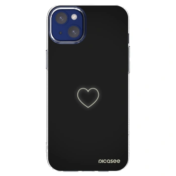 Picasee silikonový průhledný obal pro Apple iPhone 14 Plus - Heart