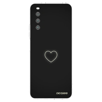 Picasee silikonový průhledný obal pro Sony Xperia 10 IV 5G - Heart